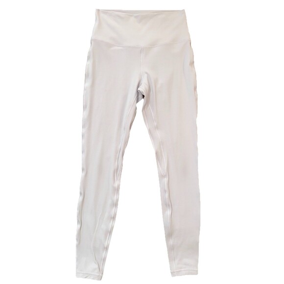 Lululemon Align High-Rise Double-Lined Bone Leggings Size 8 Yoga Base Layer Warm - Picture 2 of 7